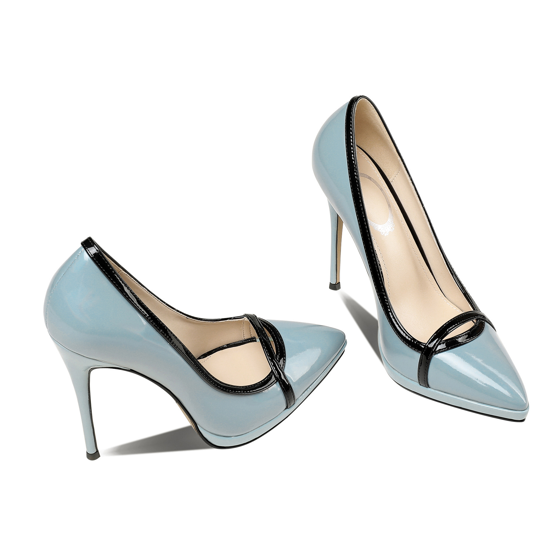 2021春秋季新款细跟高跟鞋单鞋尖头时尚女鞋