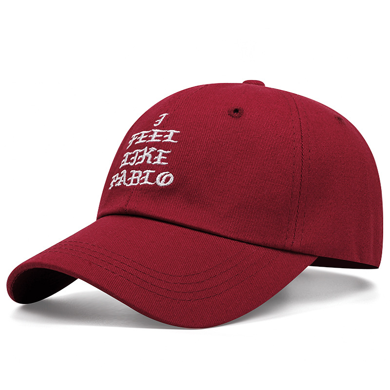 Foreign Trade I Feel like Pablo Baseball Cap Outdoor Soft Peaked Cap Men Women American Hat