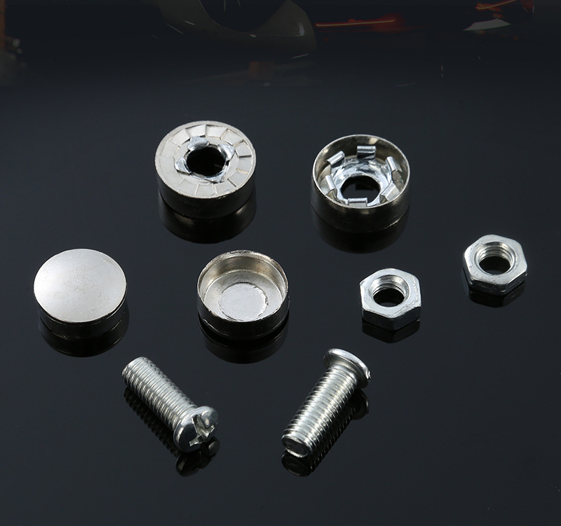 摩托车牌固封螺丝防盗扣 自行车电瓶车锌合金防盗牌照扣厂家批发