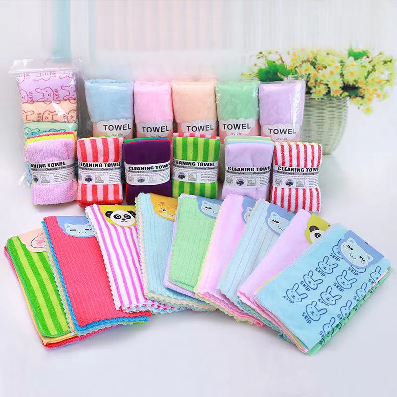 Factory Customized Absorbent Cloth Dish Towel Wholesale Household Kitchen Oilproof Dishcloth Thick Cutlery Cleaning Towel