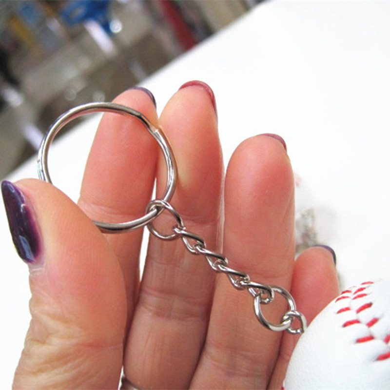 Baseball Keychain Ornaments Wholesale Eu and South Korea Softball Baseball Key Ring Baseball Key Ring Accessories Pendant