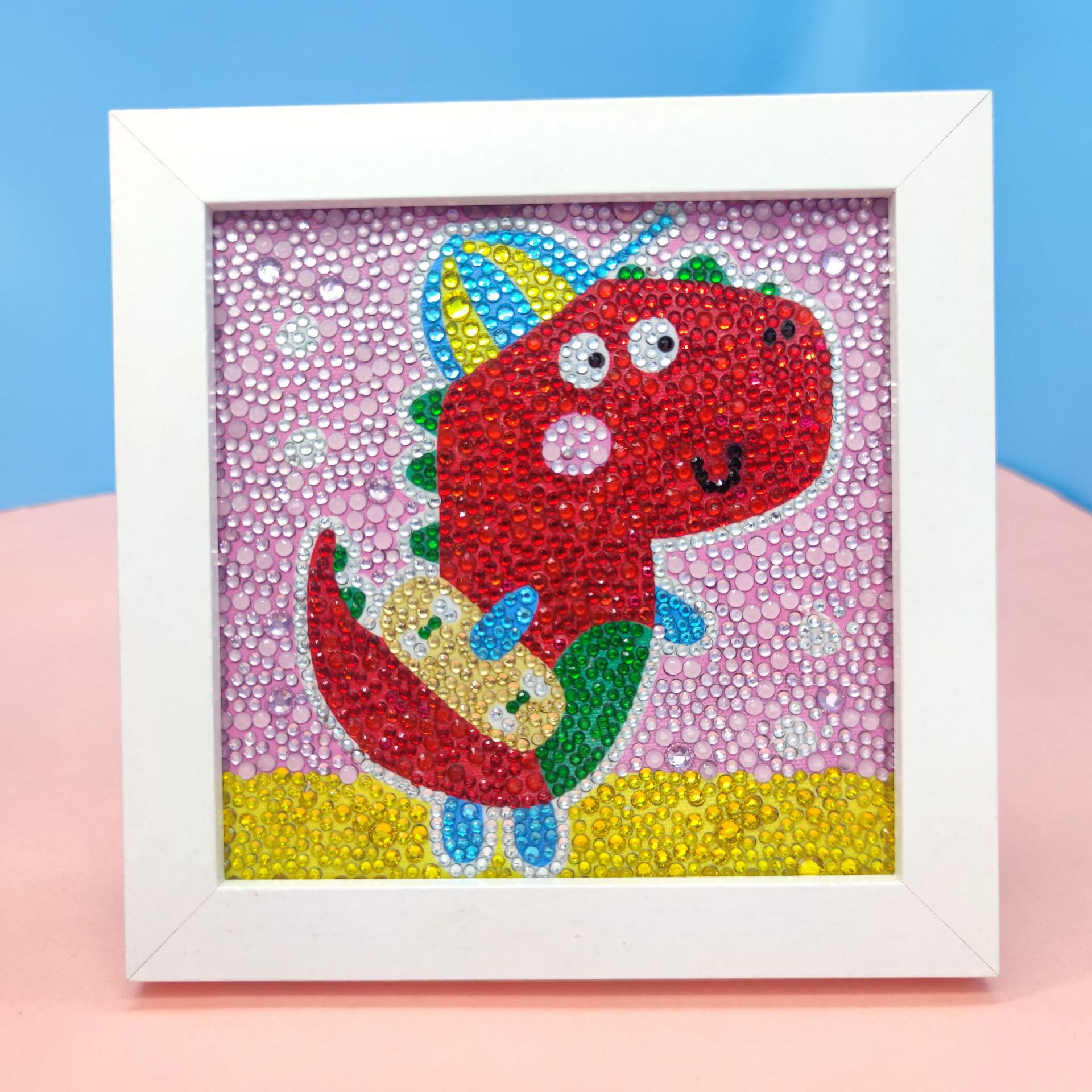 亚马逊热销儿童钻石画 5d钻石画 5d满钻diy动物装饰十字绣钻批发