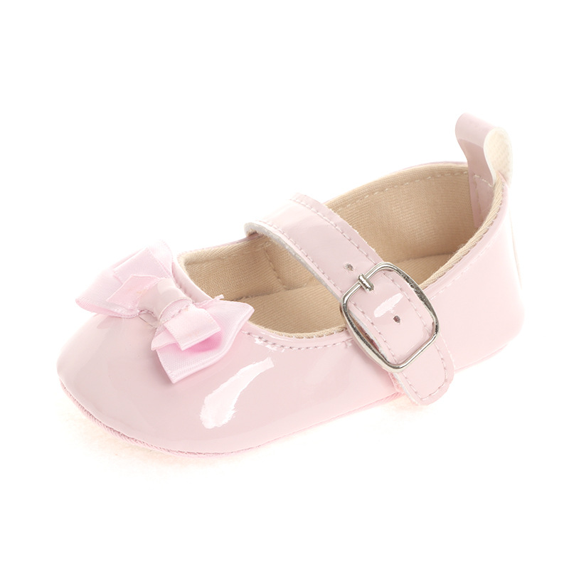 2022 Cross-Border Supply New Baby Shoes Butterfly Formal Princess Shoes Rubber Sole Non-Slip Toddler Shoes Baby Shoes