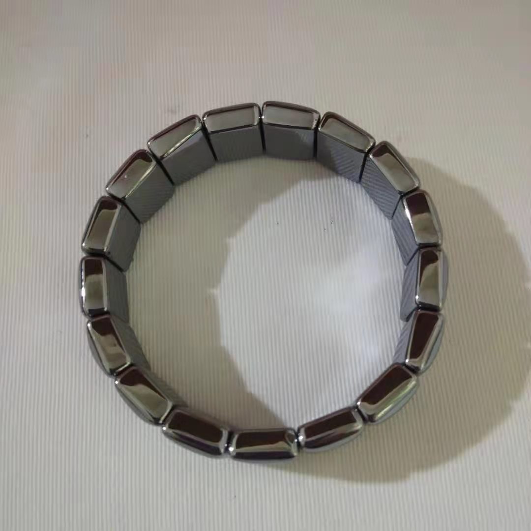 天然太赫兹手排男女装饰能量石手牌 12*16m简约手环厂家现货批发