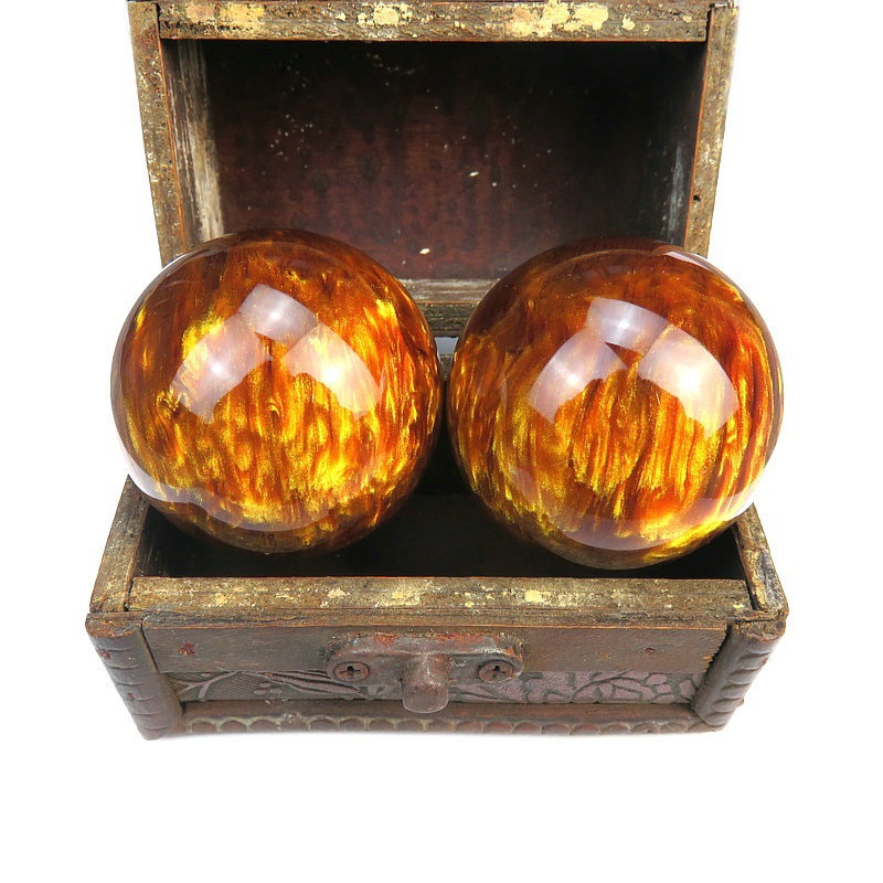 景区旅游卖健身保健手球文玩金丝海柳手把件二代合成海柳手把件