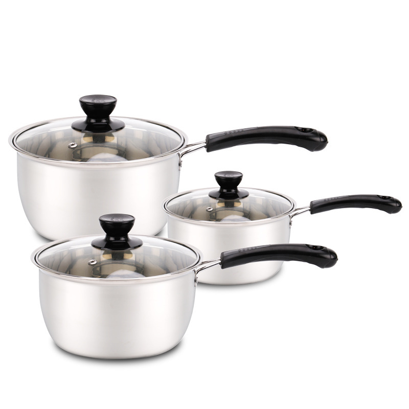 factory direct sales activity gift 6 pieces pot set multi-function induction cooker general cookware soup pot boiled milk instant noodle pot