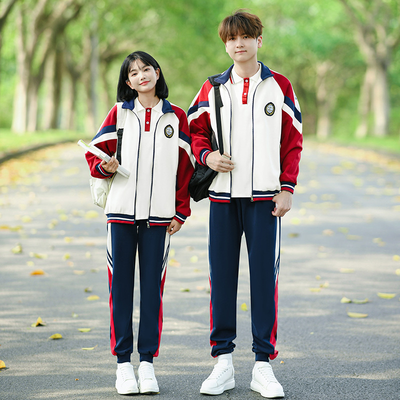 秋季运动会开幕式班服初中生英伦学院风三件套高中生学生校服套装