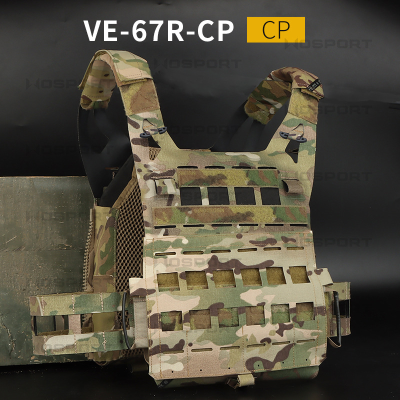 wosport cordura面料 轻量化spc战术背心 molle带防护插板 jpc