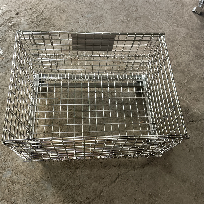 加工定制不锈钢仓储笼 热镀锌冷镀锌仓储笼周转筐 可加盖子脚轮