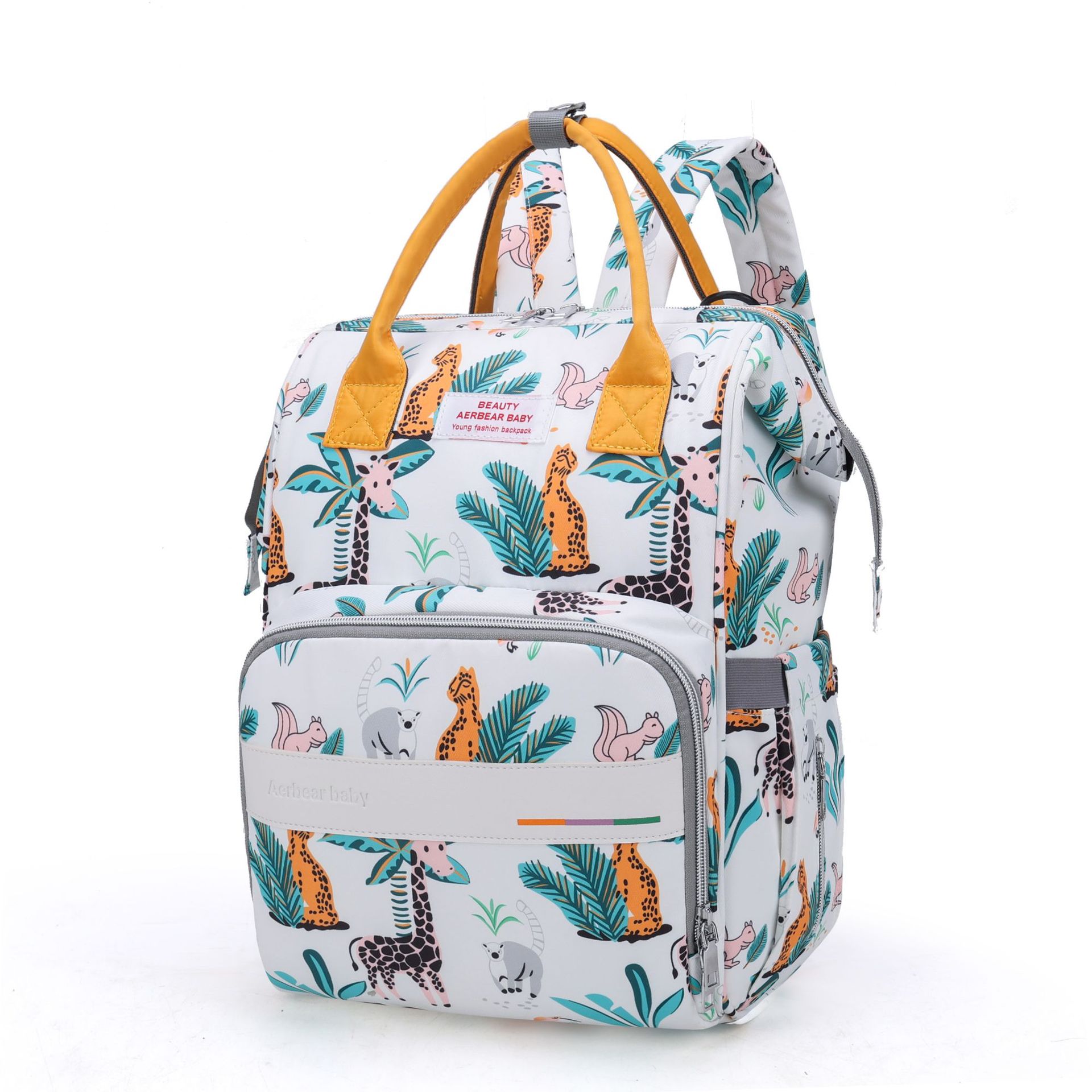 Cross-Border New Arrival Mummy Bag Lightweight Small Backpack Large Capacity Baby Bag Diaper Bag Simple Fashion Backpack Portable