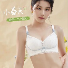 Y8081甜心少女蝴蝶结蕾丝莫代尔棉胸罩舒适内衣小胸聚拢调整文胸