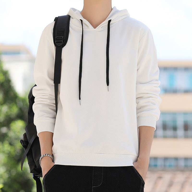 Custom Logo Spring Hooded Sweater Men's Versatile Sports Leisure Student Top Men's Wear Workwear Foreign Trade Wholesale