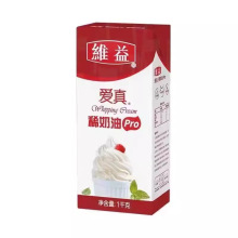 维益爱真淡奶油1L动物性稀鲜奶油蛋糕裱花提拉米苏烘焙家用蛋挞液