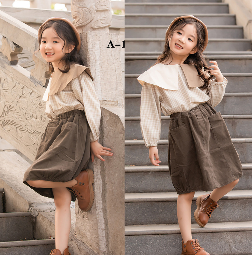 影楼小童清新写真艺术照儿童摄影主题2021拍照服装女童模卡潮拍服