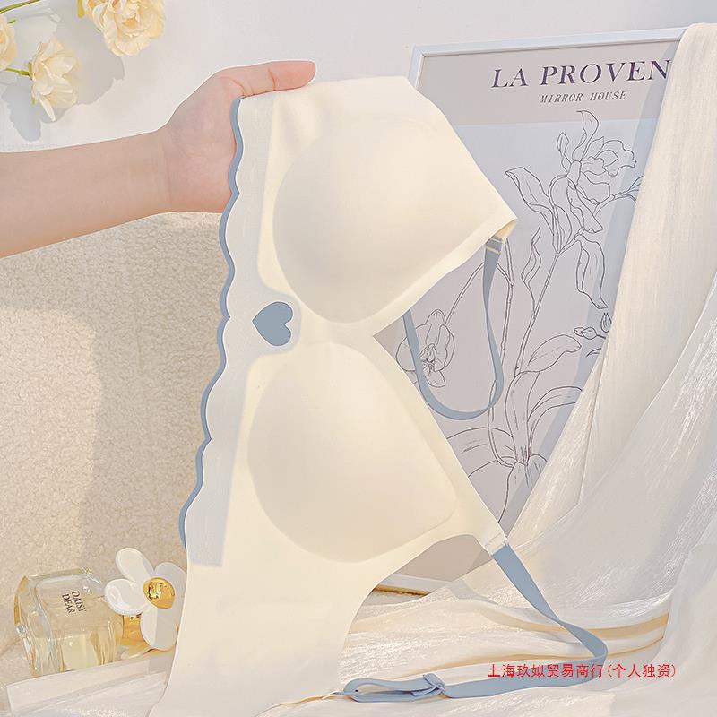 Seamless Underwear for Women Breasts Contracting Push up Summer Thin Brand without Steel Ring Panties Set Pregnant Women Bra