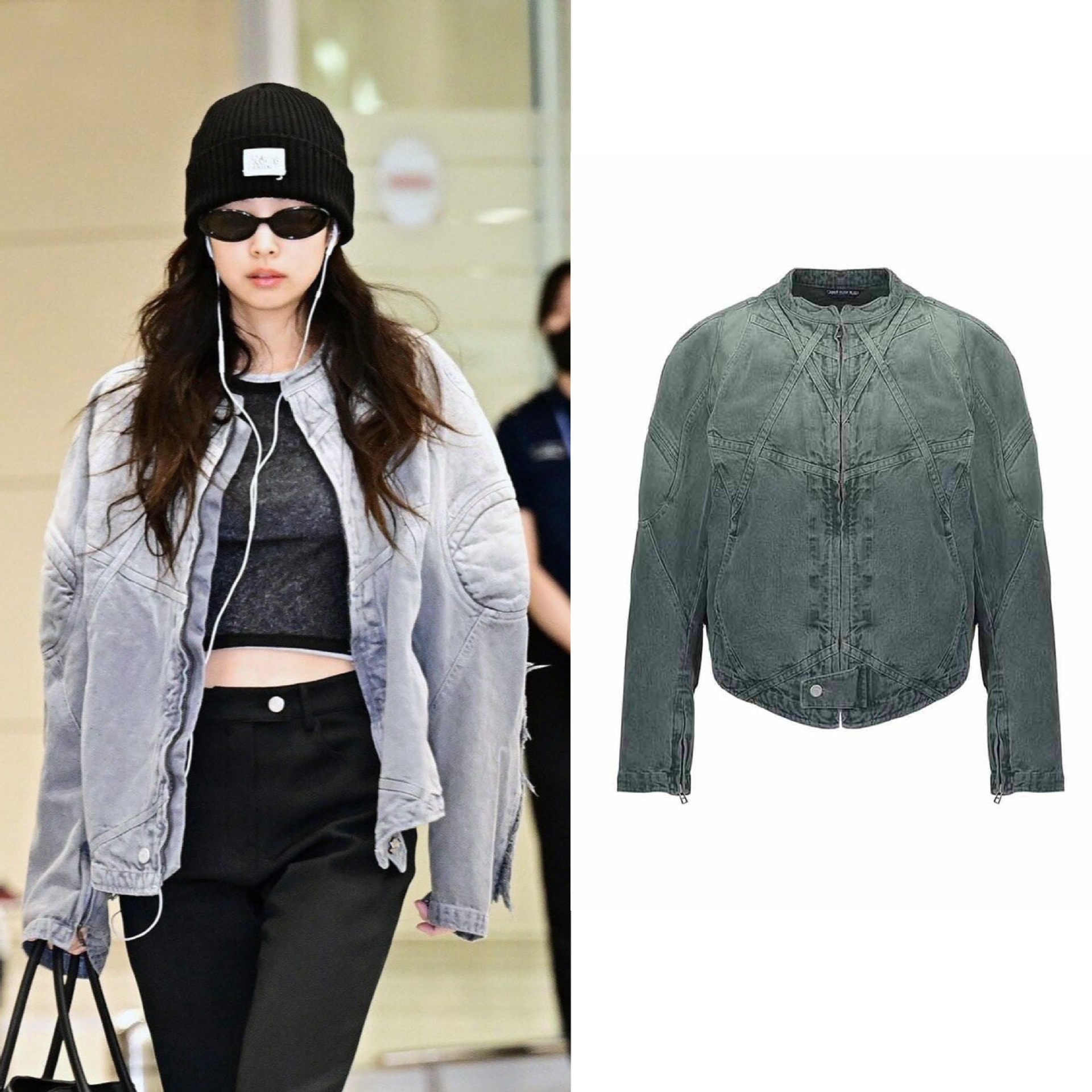 韩国小众 jennie同款 美式复古渐变牛仔夹克外套女-阿里巴巴