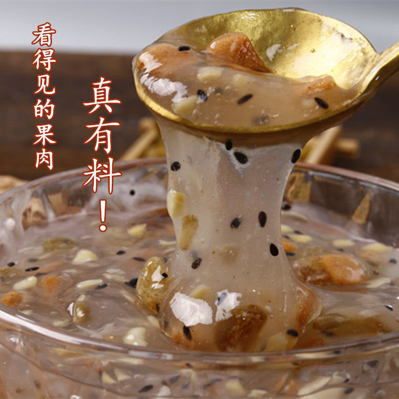 藕粉坚果水果藕粉莲藕羹特产莲子冲饮纯李代营早餐罐工厂一件批发