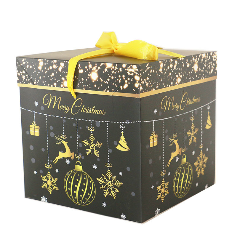 Christmas Decoration Gift Box Christmas Gift Present Packing Box Christmas Tree Wholesale Cross-Border Atmosphere Aromatherapy Candle Cross