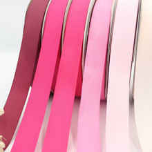 2.5CM粉色系鲜花丝带螺纹织带蛋糕包装手工蝴蝶结丝带DIY布置彩带