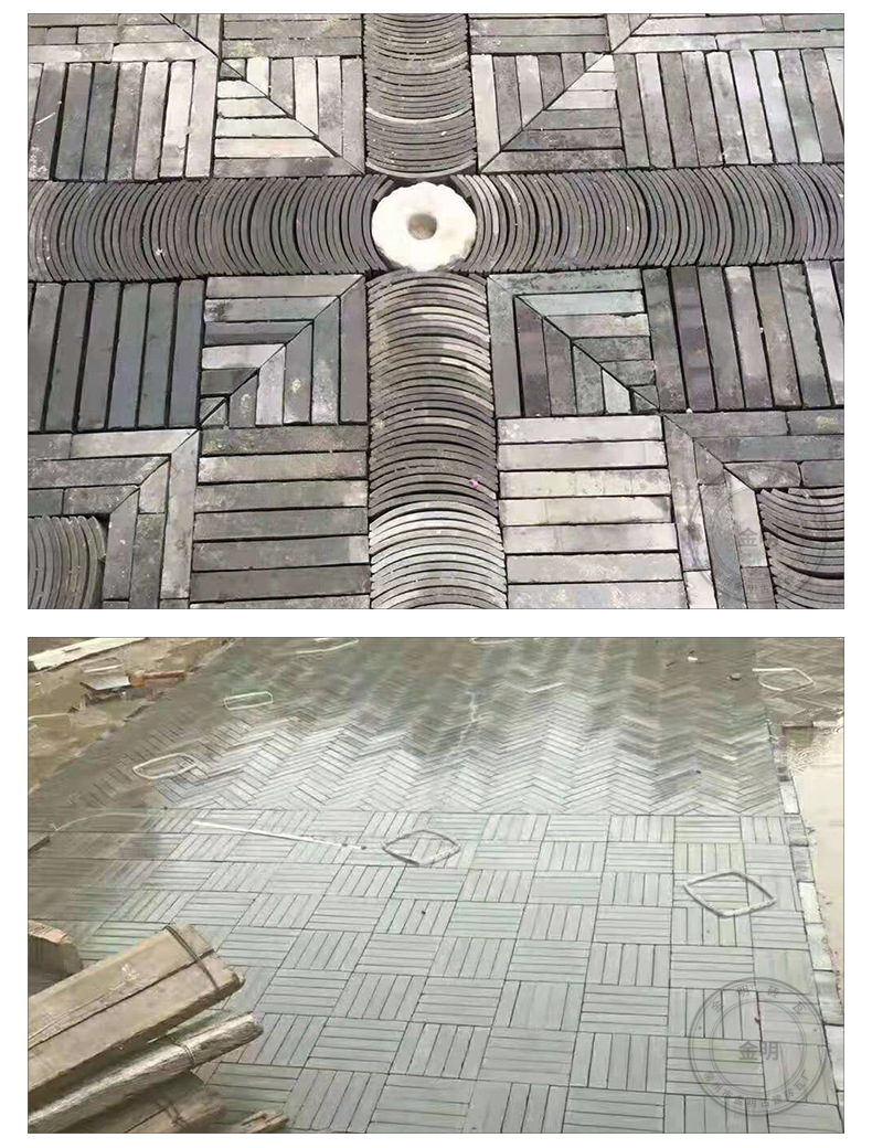 金明仿古铺地青砖条 园林铺地青条砖 中式庭院广场透水八五半砖