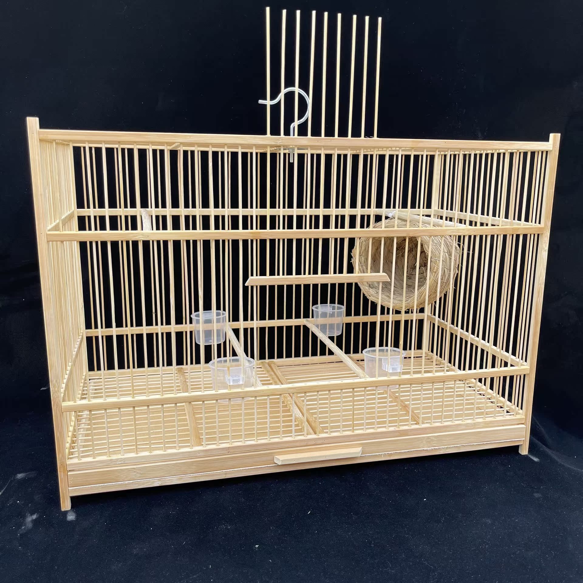 玉鸟繁殖笼鸟笼文竹制大号新款绣眼黄雀竹笼芙蓉繁殖配件