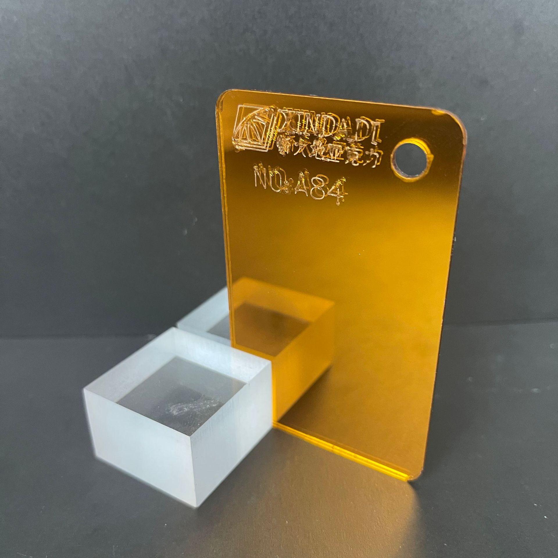 ins网红室内装修设计褐色亚克力镜子 镜面板定制 佛山新大地直销