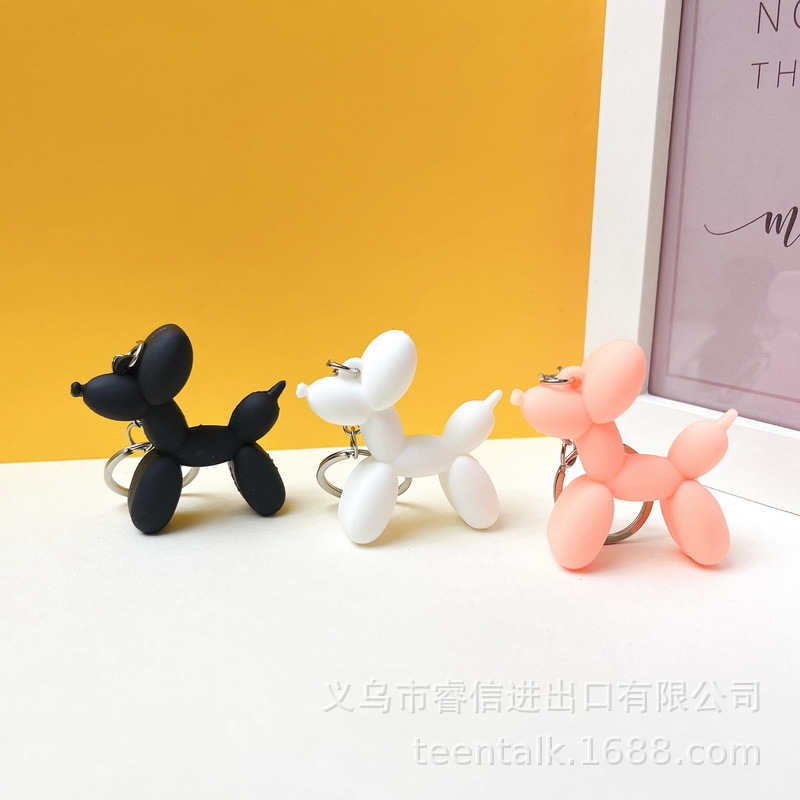 5185# Creative Soft Rubber Bubble Dog Keychain Cute Dog Pendant Activity Party Small Gift Ornaments Wholesale