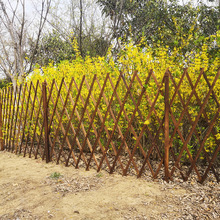 庭院防腐木栅栏围栏花园植物爬藤架墙面装饰伸缩网格花架实木篱笆