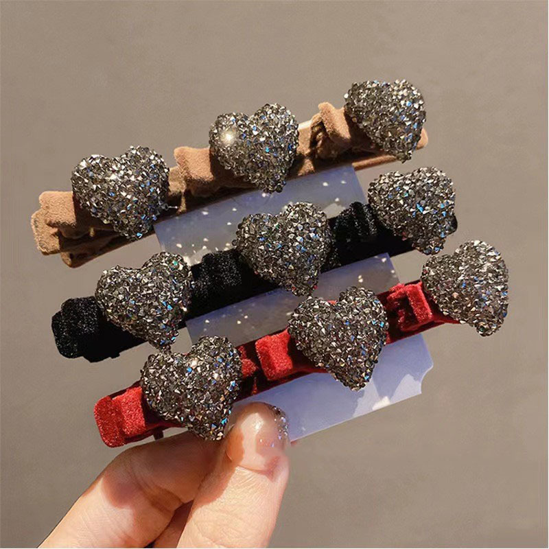 秋冬编发发夹女网红小号抓夹刘海夹子前额发卡侧边碎发一字夹头饰