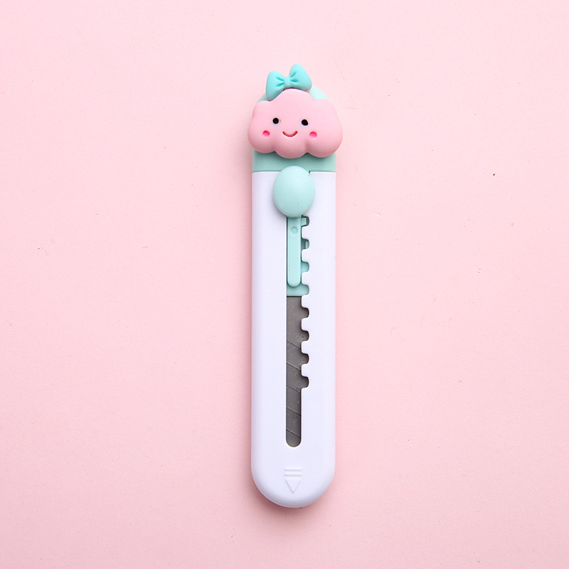 Cute Portable Small Size Art Knife Creative Cartoon Mini Student Express Box Opener Letter Opener Office Paper Cutter