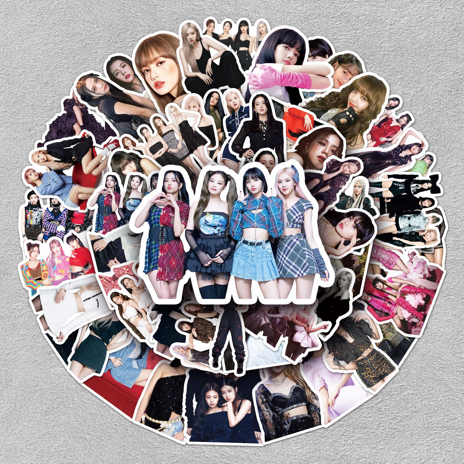 50张blackpink贴纸韩国女团明星人物周边手账电脑行李