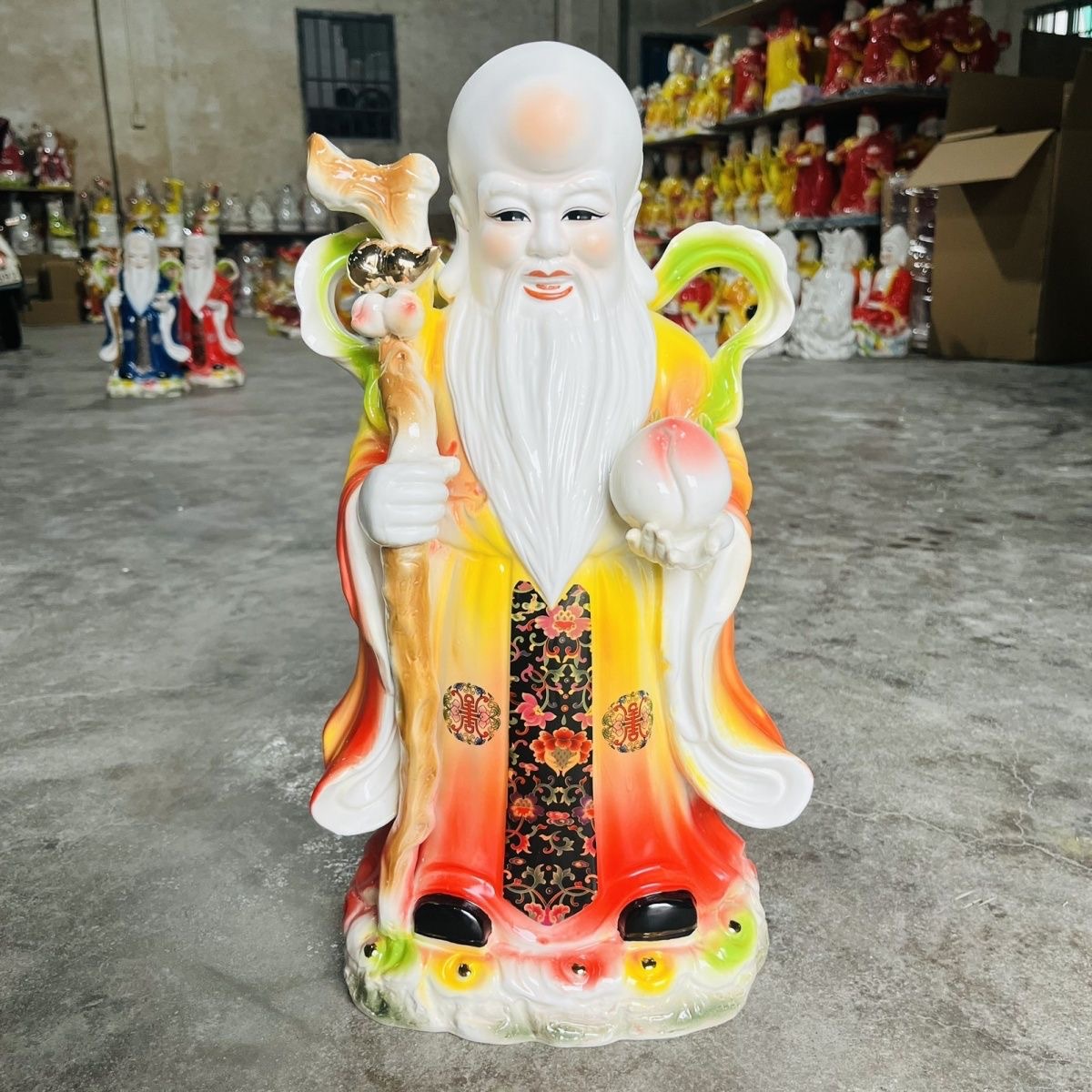 福禄寿三星摆件老寿星客厅玄关摆件招财纳福家居摆设福禄寿神像
