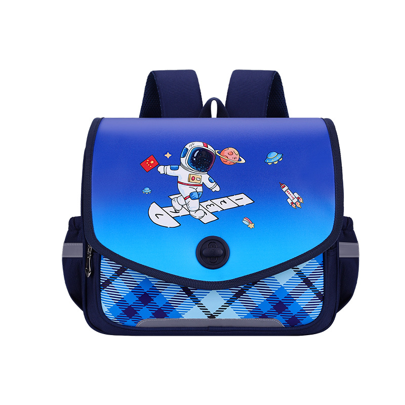 New Foreign Trade Export Primary School Student Horizontal Schoolbag Cross-Border Factory Children's Cartoons on Both Shoulders Backpack Three-Piece Set