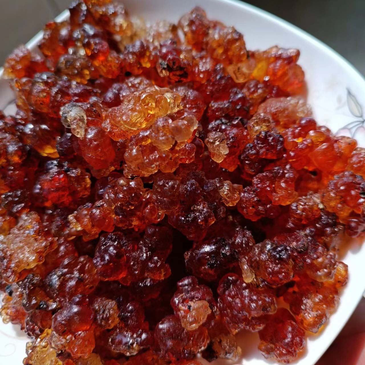 水洗黄红桃胶大颗粒500g人工手选 食用桃树胶泡发率高 个头大