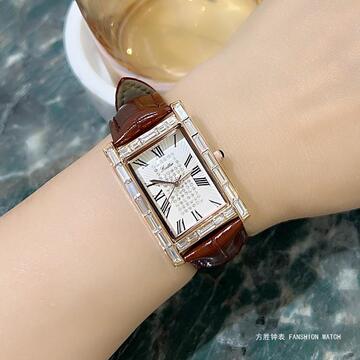 scottie/诗高迪时尚气质女士手表镶钻方形个性石英表皮带防水女表