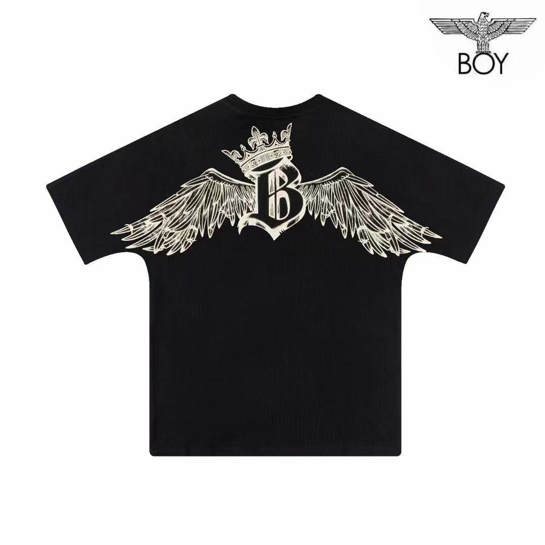 boy潮牌短袖情侣装款24春夏新品经典老鹰翅膀宽松百搭短袖t恤新款