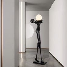艺术人形雕塑落地灯轻奢客厅沙发旁抽象人物设计师创意立式摆件灯