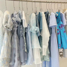 十三行夏季新款雪纺法式连衣裙设计感高级品牌女装裙子批发货源