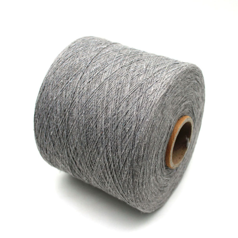 工厂直销并线双股16支21支七号灰再生棉纱灰棉纱气流纺涤棉纱线绳