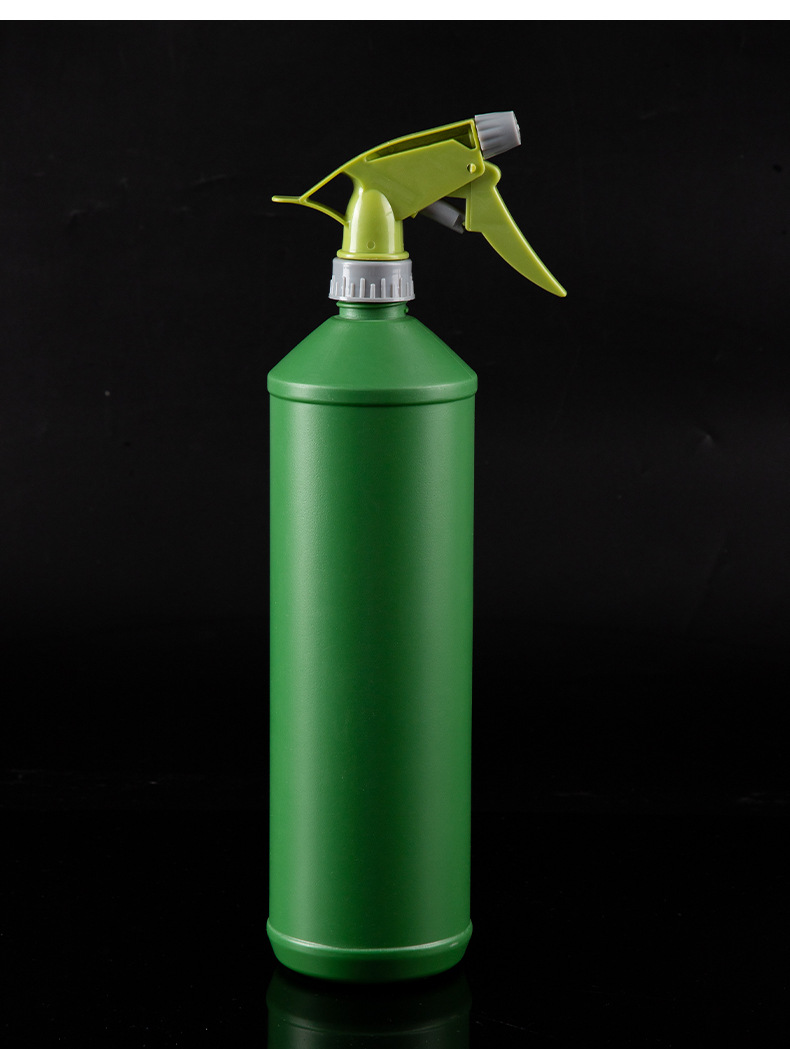 厂家直供1000ml消毒液喷雾瓶手扣式塑料喷壶pe圆形清洁剂瓶子批发