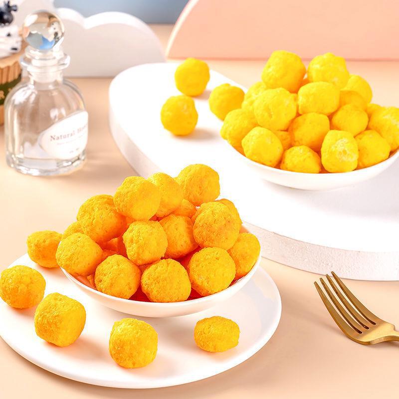 抖音网红芝士球大桶装浓厚切达芝士球爆米花膨化球非韩国进口零食