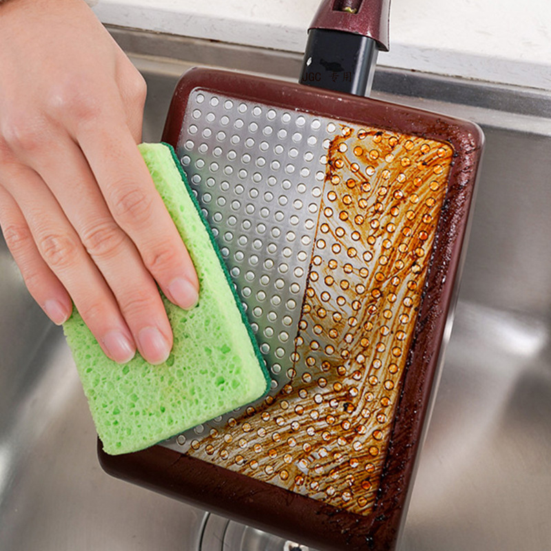 New Cellulose Sponge Dishwashing Spong Mop Double-Sided Hanging Kitchen Cellulose Sponge for Cleaning Cellulose Sponge Scouring Pad Absorbent Cloth