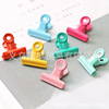 3ins Simplicity colour Sealing clip Metal clip Photo folder fresh Paper clips pinkycolor 3cm Metal long tail clamp
