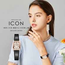 广州钟表厂家多伦兹女表DUOLZ批发新款复古皮带女士手表石英表