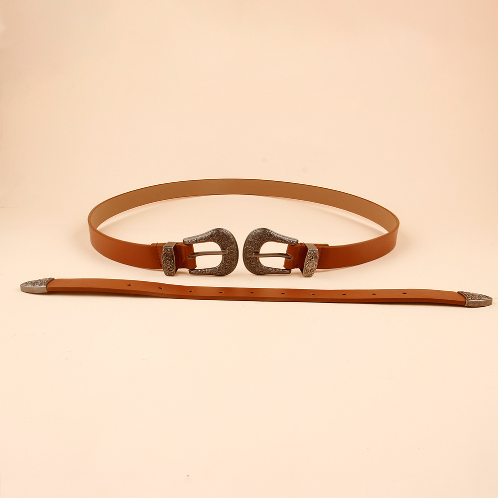欧美跨境饰品 个性创意合金外贸腰带抖音同款精美腰带