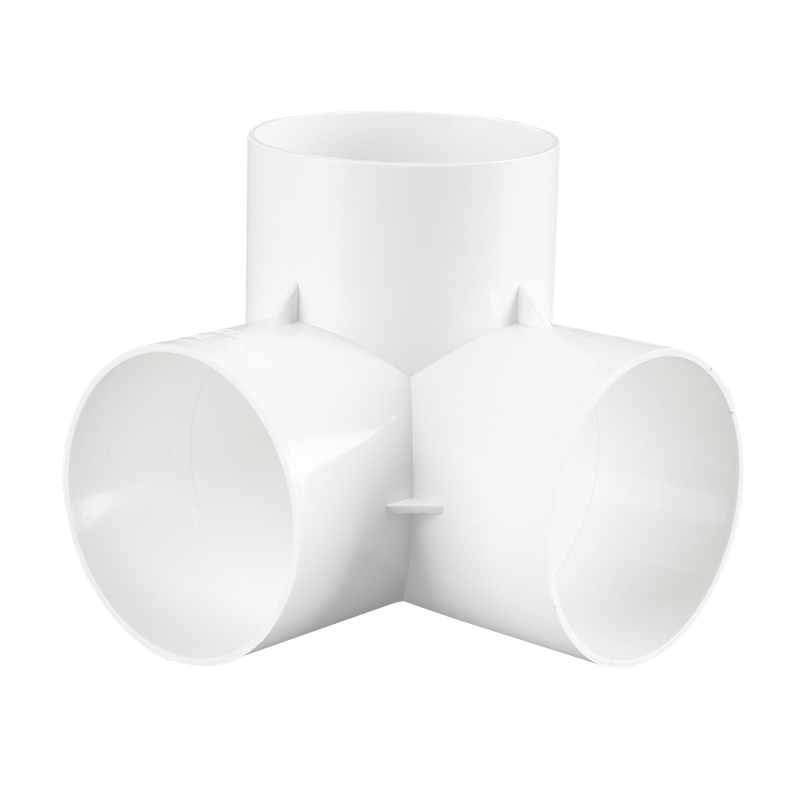 顶建 排水立体三通pvc 直角竖三通50 75 110管下水管道连接头管件