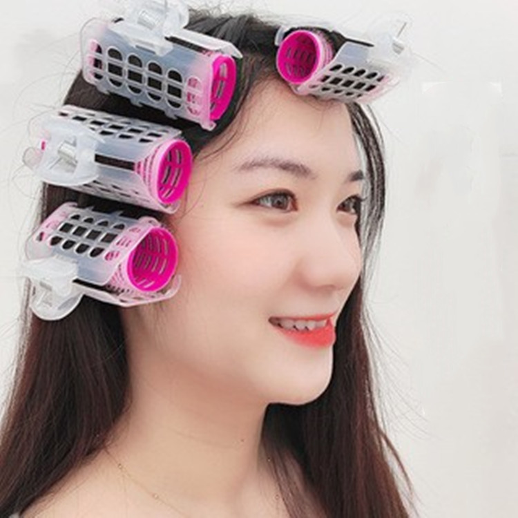 空气刘海卷发筒固定神器懒人八字发卷筒蓬松睡觉定型自粘塑料夹器