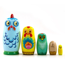 俄罗斯套娃特色儿童玩具小兔子生日节日礼物生活家居摆件工厂严选