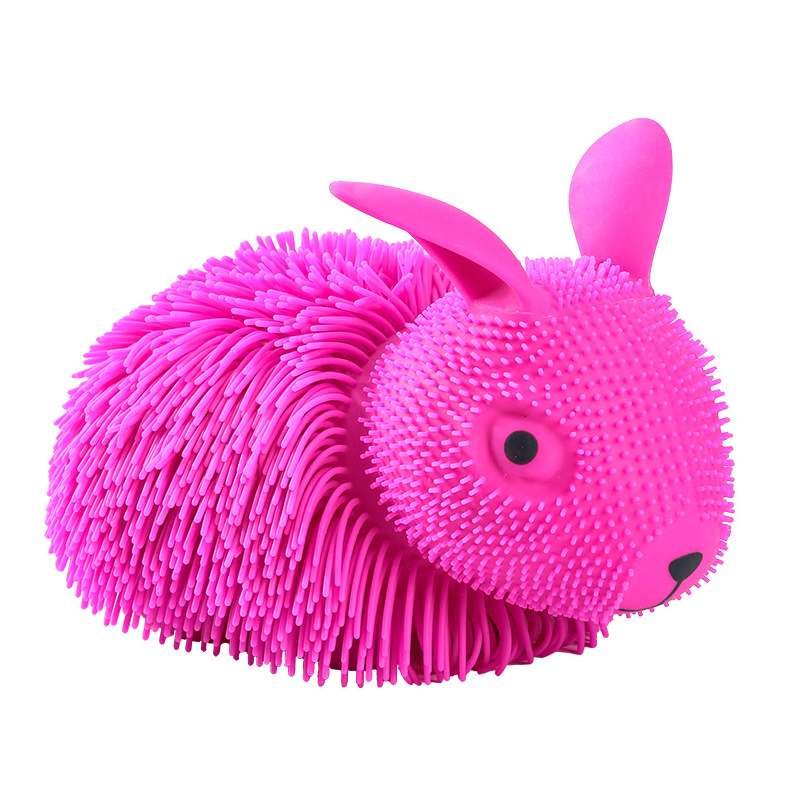 Emulational Rabbit Animal Vent Ball Net Red Dense Furry Stress Relief Ball Cute Children's Squeezing Toy Toy Large Size