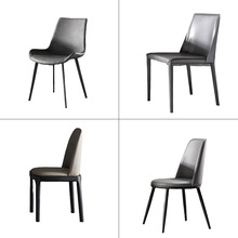 餐椅北欧轻奢实木餐桌椅家用简约创意网红餐厅椅酒店工程定制椅